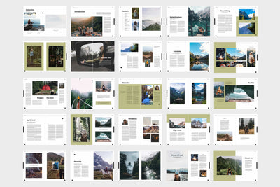 10 Fashionable Magazine Templates Bundle - Artixty