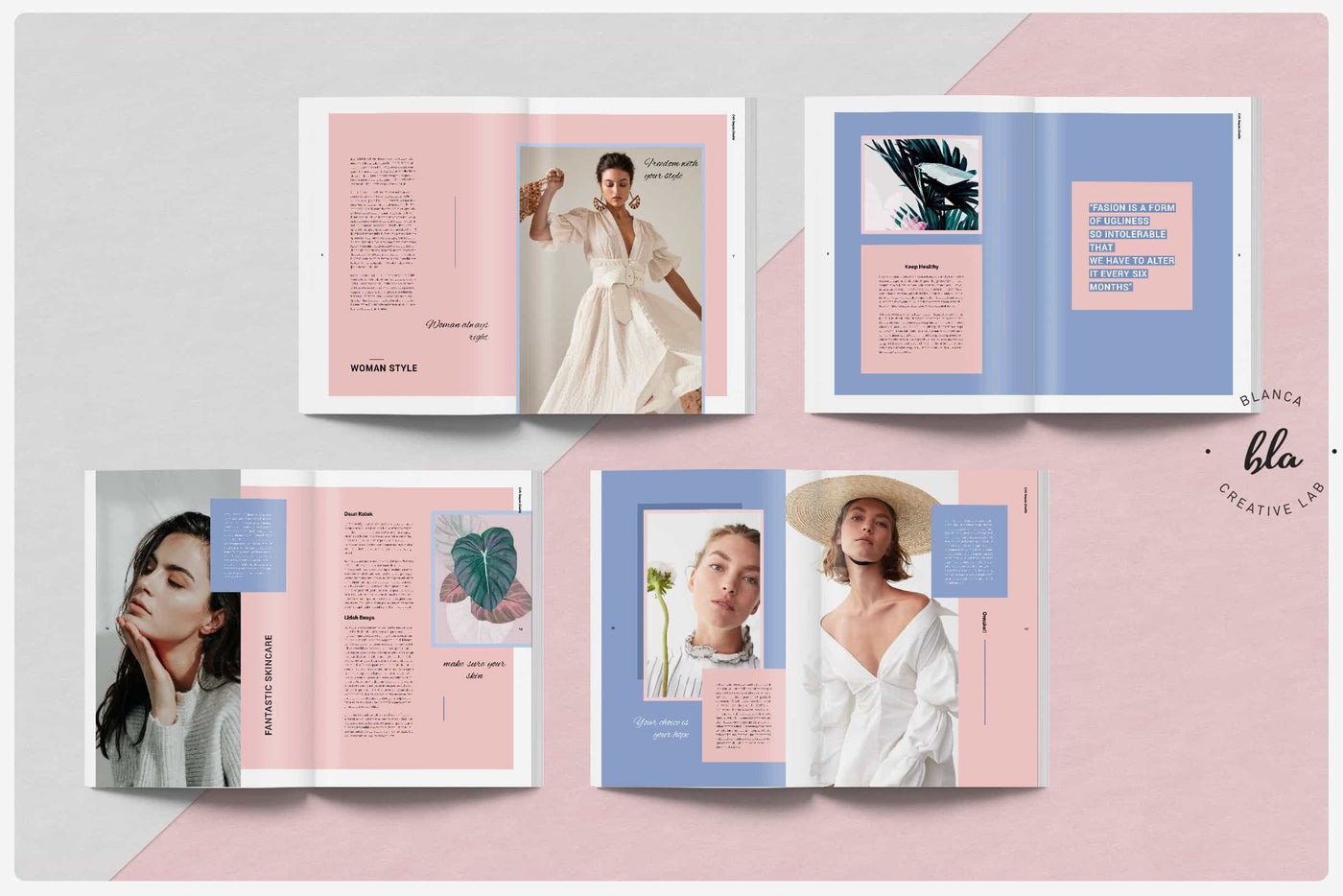 10 Fashionable Magazine Templates Bundle - Artixty
