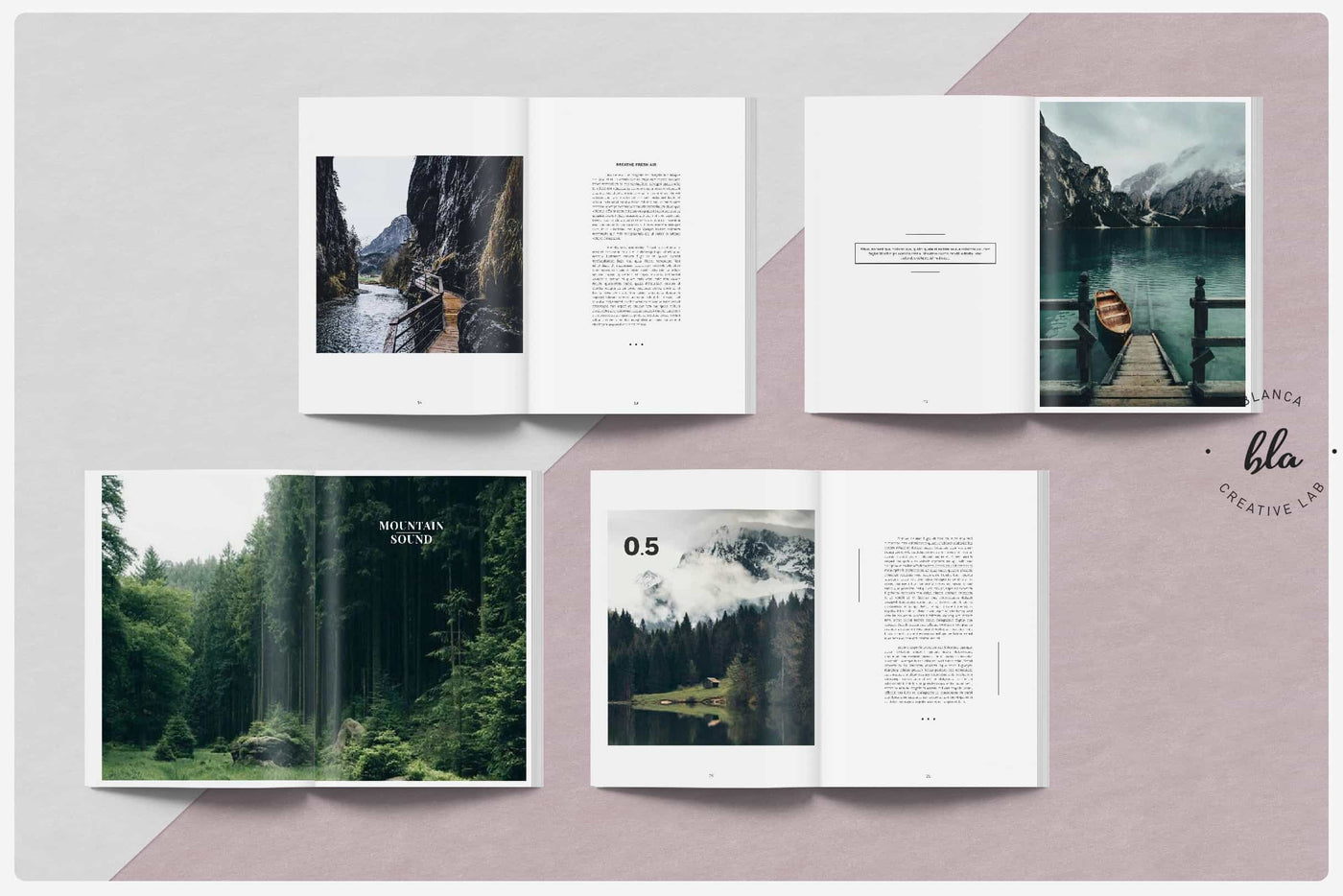10 Fashionable Magazine Templates Bundle - Artixty