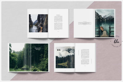 10 Fashionable Magazine Templates Bundle - Artixty