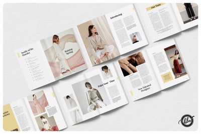 10 Fashionable Magazine Templates Bundle - Artixty
