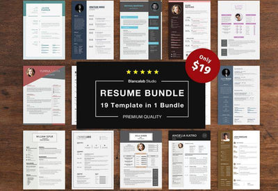 The Executive Resume Template Bundle - 19 Templates - Artixty