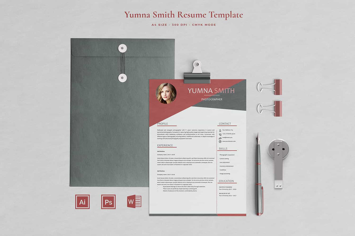 The Executive Resume Template Bundle - 19 Templates - Artixty