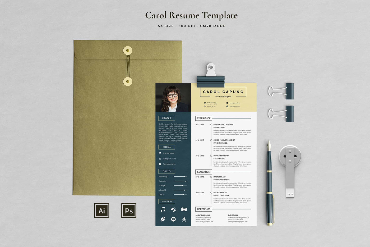 The Executive Resume Template Bundle - 19 Templates - Artixty