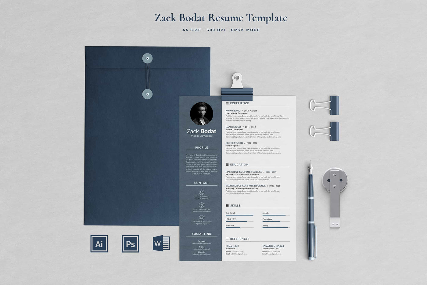 The Executive Resume Template Bundle - 19 Templates - Artixty