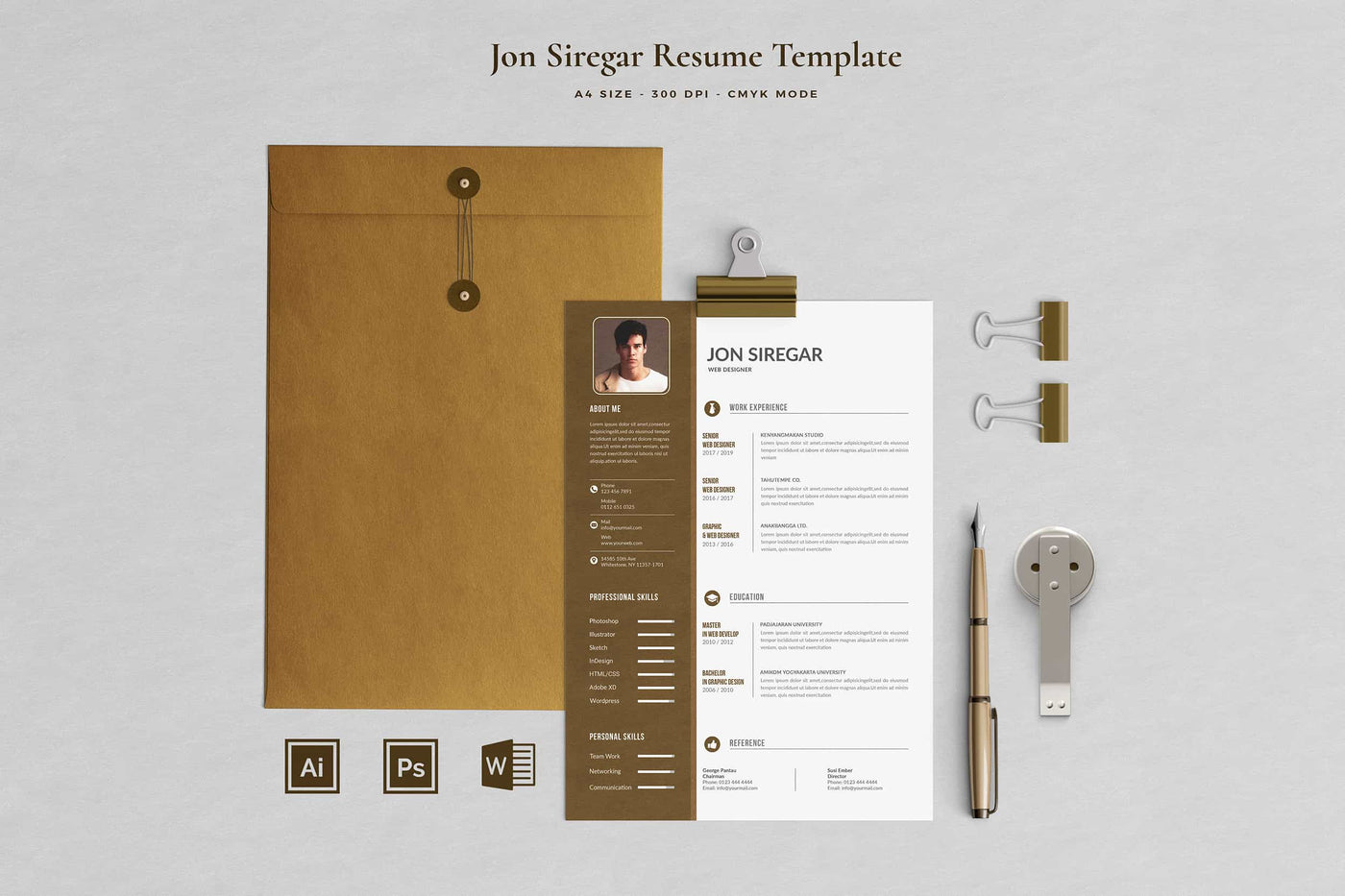 The Executive Resume Template Bundle - 19 Templates - Artixty