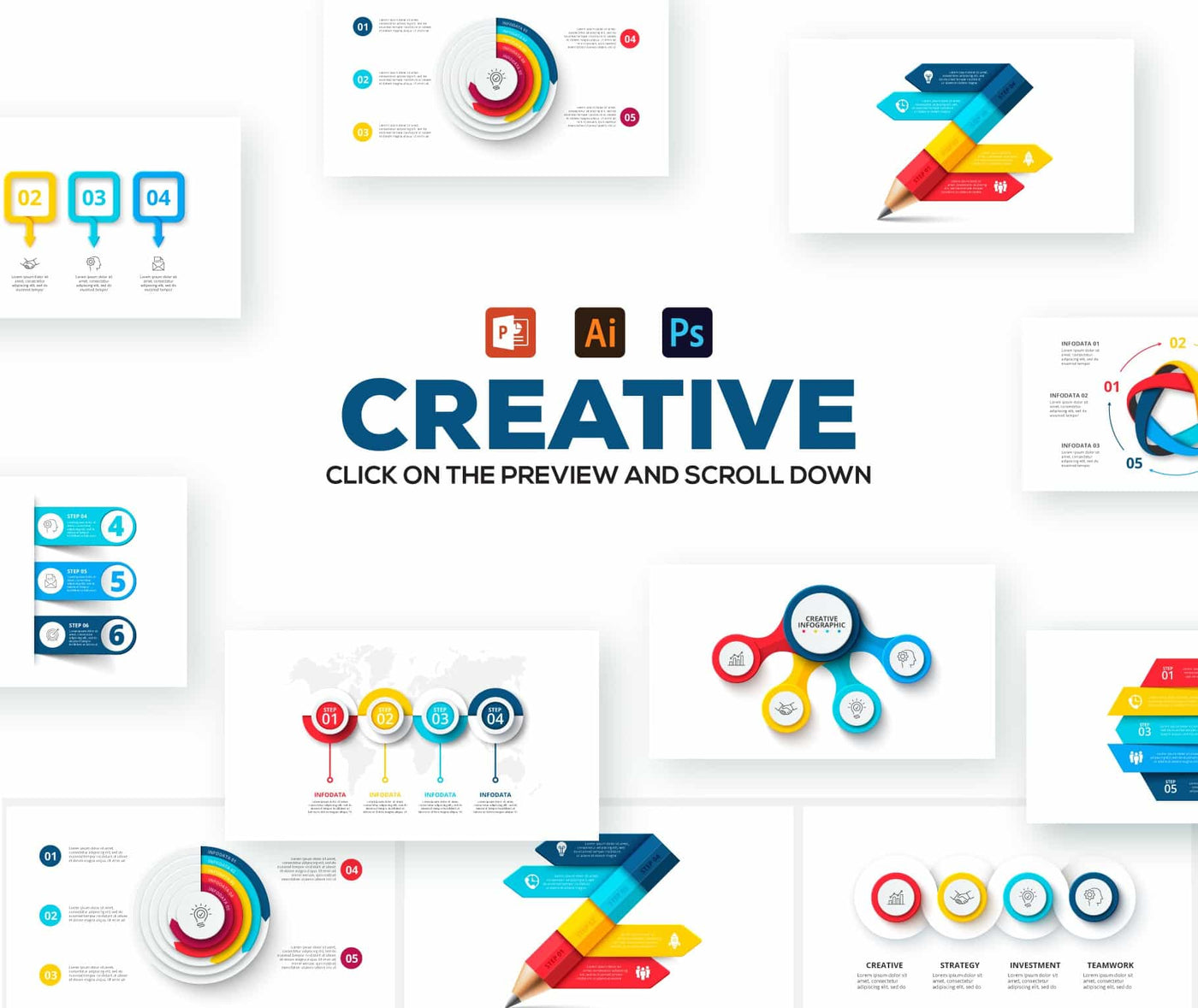 The Creative Infographics Templates - 2000+ Elements - Artixty