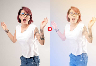 5 In 1 Gradient Photoshop Actions Bundle - Artixty