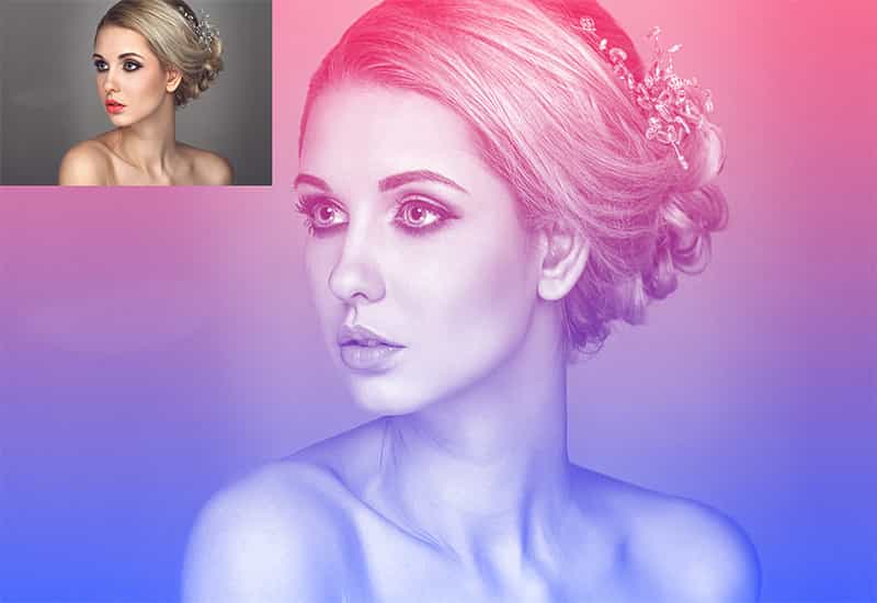 5 In 1 Gradient Photoshop Actions Bundle - Artixty