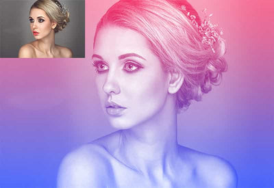 5 In 1 Gradient Photoshop Actions Bundle - Artixty