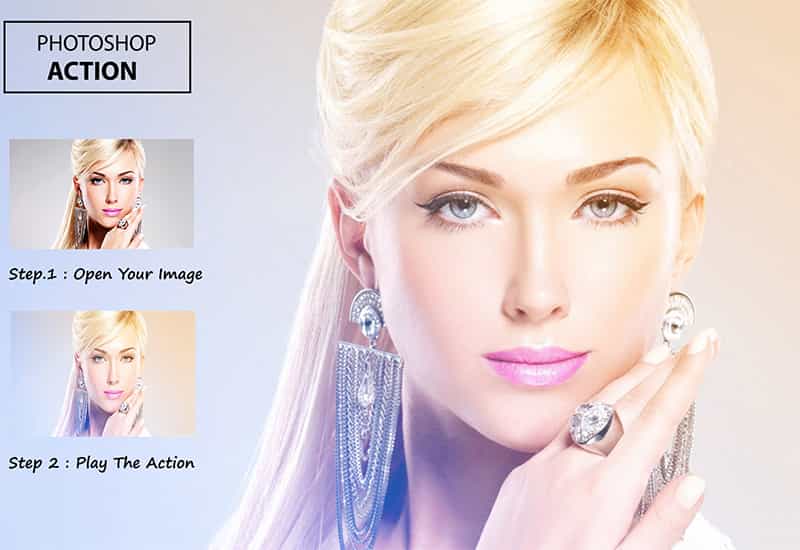 5 In 1 Gradient Photoshop Actions Bundle - Artixty
