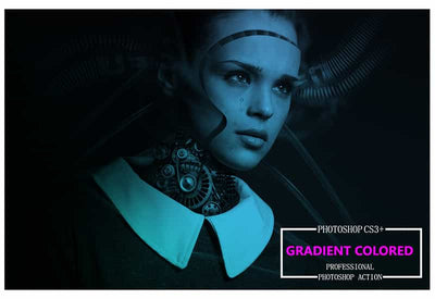 5 In 1 Gradient Photoshop Actions Bundle - Artixty