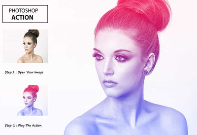 5 In 1 Gradient Photoshop Actions Bundle - Artixty