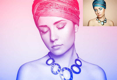 5 In 1 Gradient Photoshop Actions Bundle - Artixty