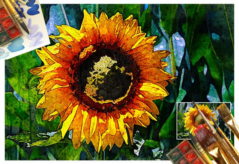 11-In-1 Elegant Watercolor Photoshop Actions Bundle - Artixty