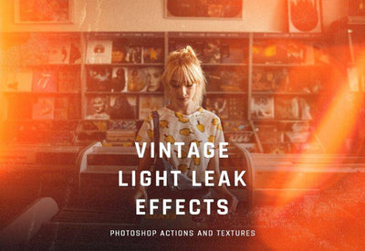 Vintage Light Leaks Actions and Textures Bundle - Artixty