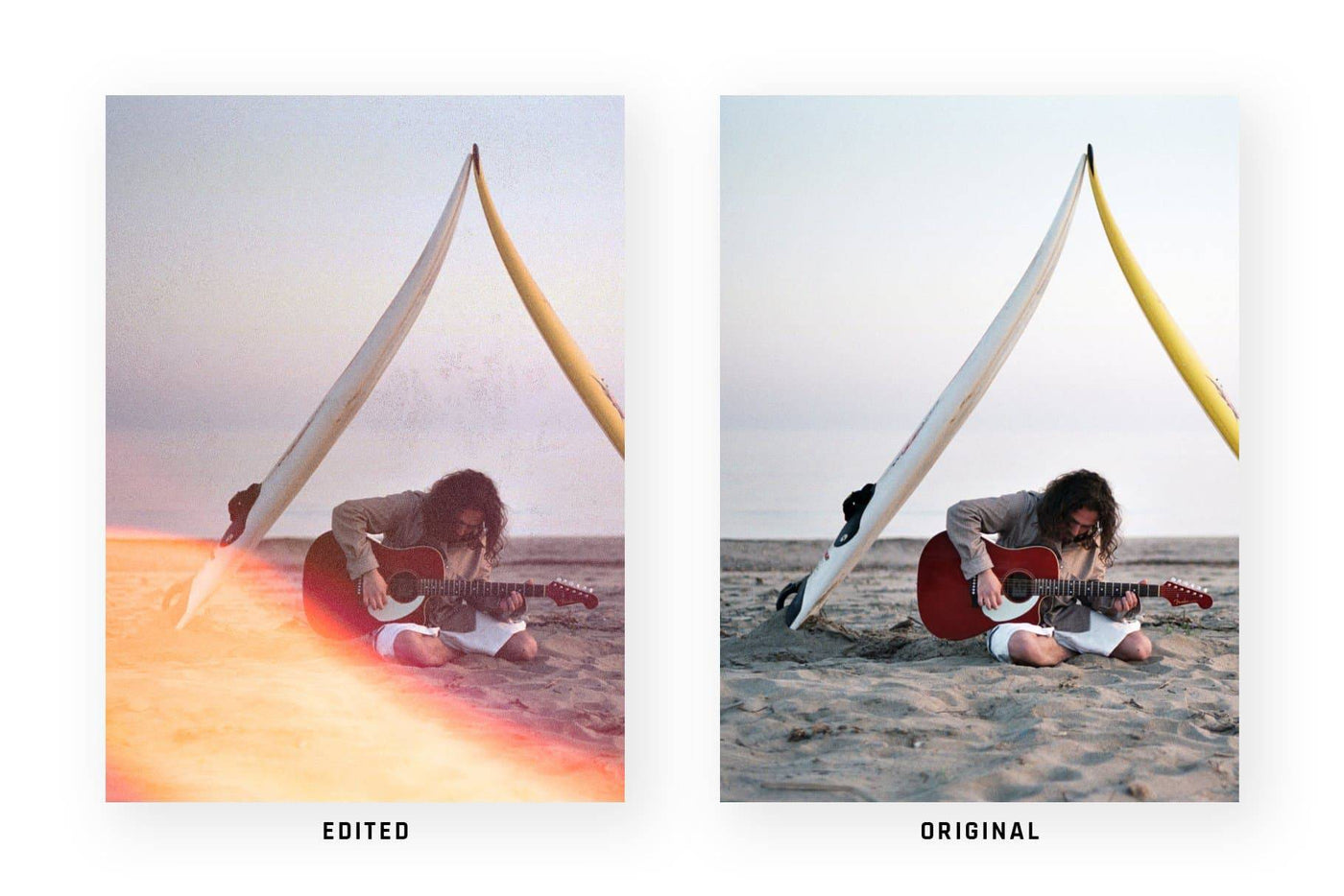 Vintage Light Leaks Actions and Textures Bundle - Artixty
