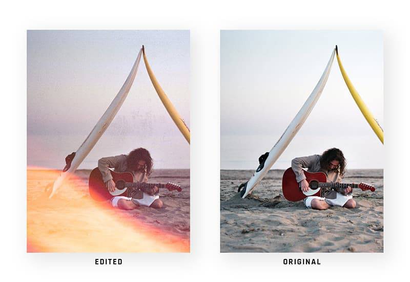 Vintage Light Leaks Actions and Textures Bundle - Artixty