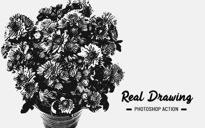 31 Trendy Sketch Photoshop Actions Bundle