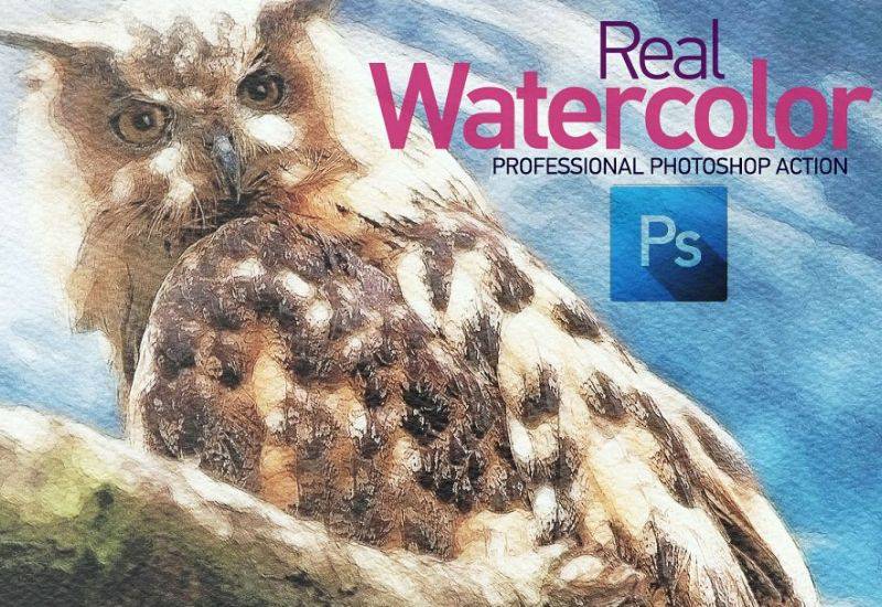 The Real Watercolor Photoshop Action - Artixty