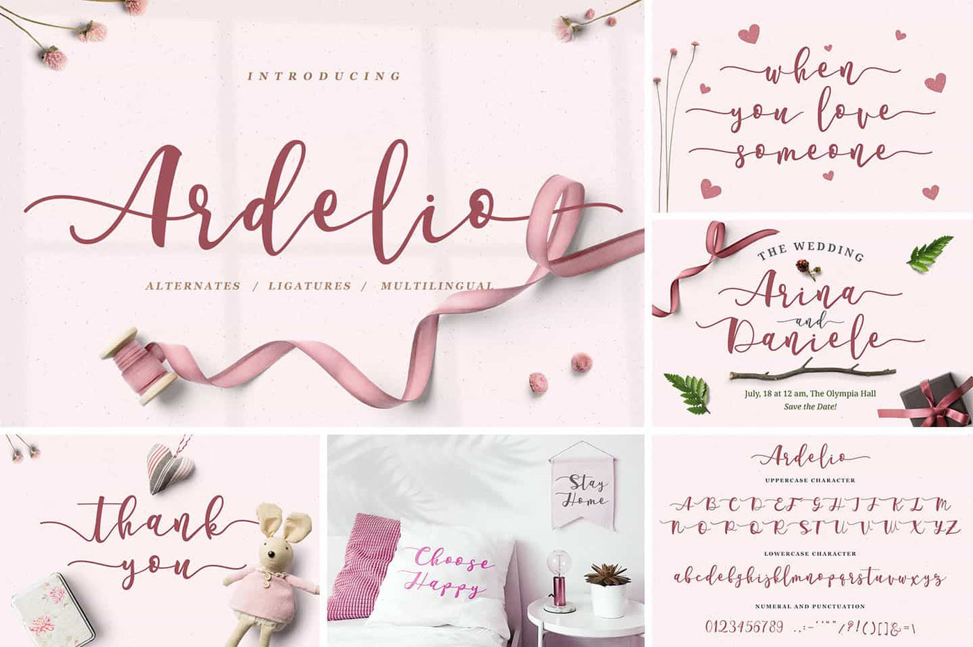 The Modern Script Font Bundle - 22 Premium Font - Artixty