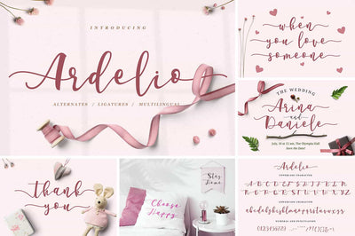 The Modern Script Font Bundle - 22 Premium Font - Artixty