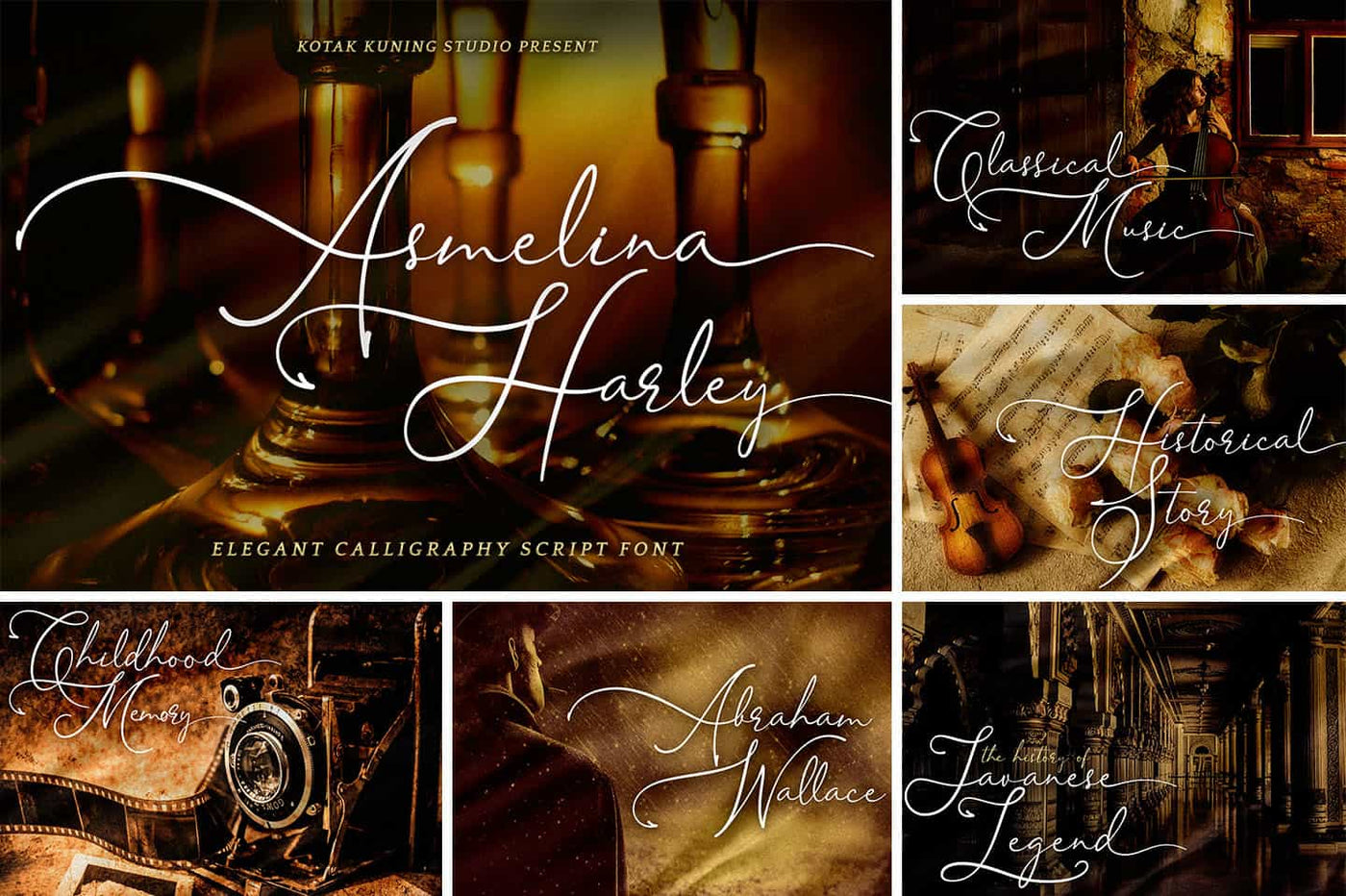 The Modern Script Font Bundle - 22 Premium Font - Artixty