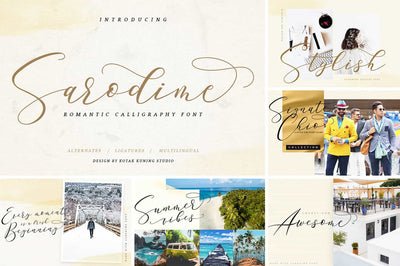 The Modern Script Font Bundle - 22 Premium Font - Artixty