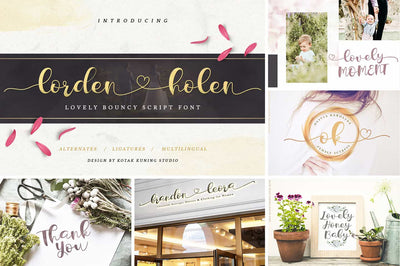 The Modern Script Font Bundle - 22 Premium Font - Artixty