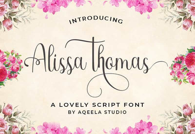 Decorative Script Font Bundle - 40 Exclusive Fonts - Artixty
