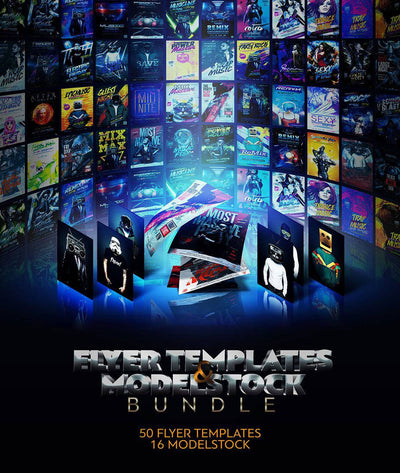 The Phenomenal Flyer Templates & Stock Models Bundle - Artixty