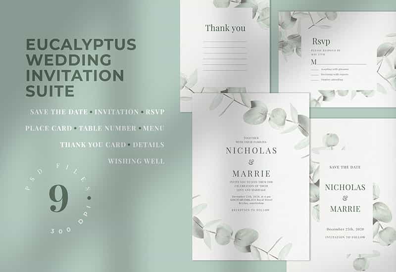 Wedding Invitation Bundle - 20 Sets In 1 - Artixty