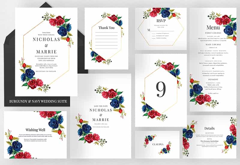 Wedding Invitation Bundle - 20 Sets In 1 - Artixty