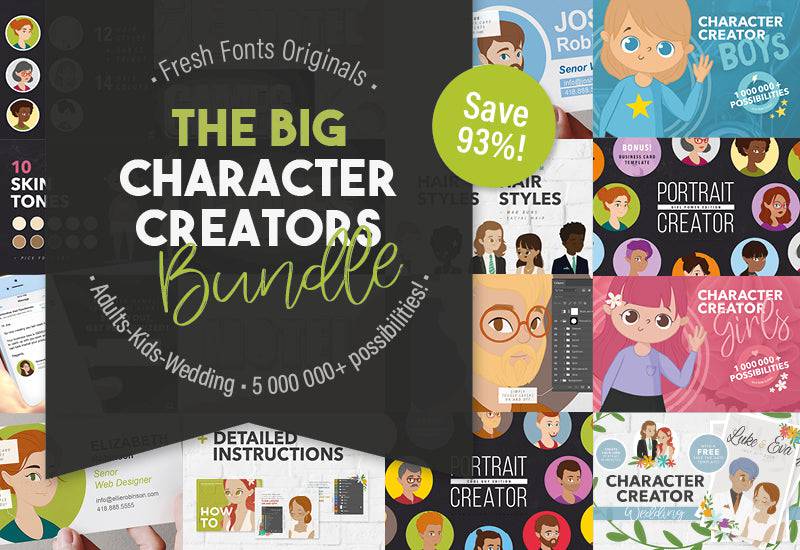 The Character Creators Mega Bundle - Artixty