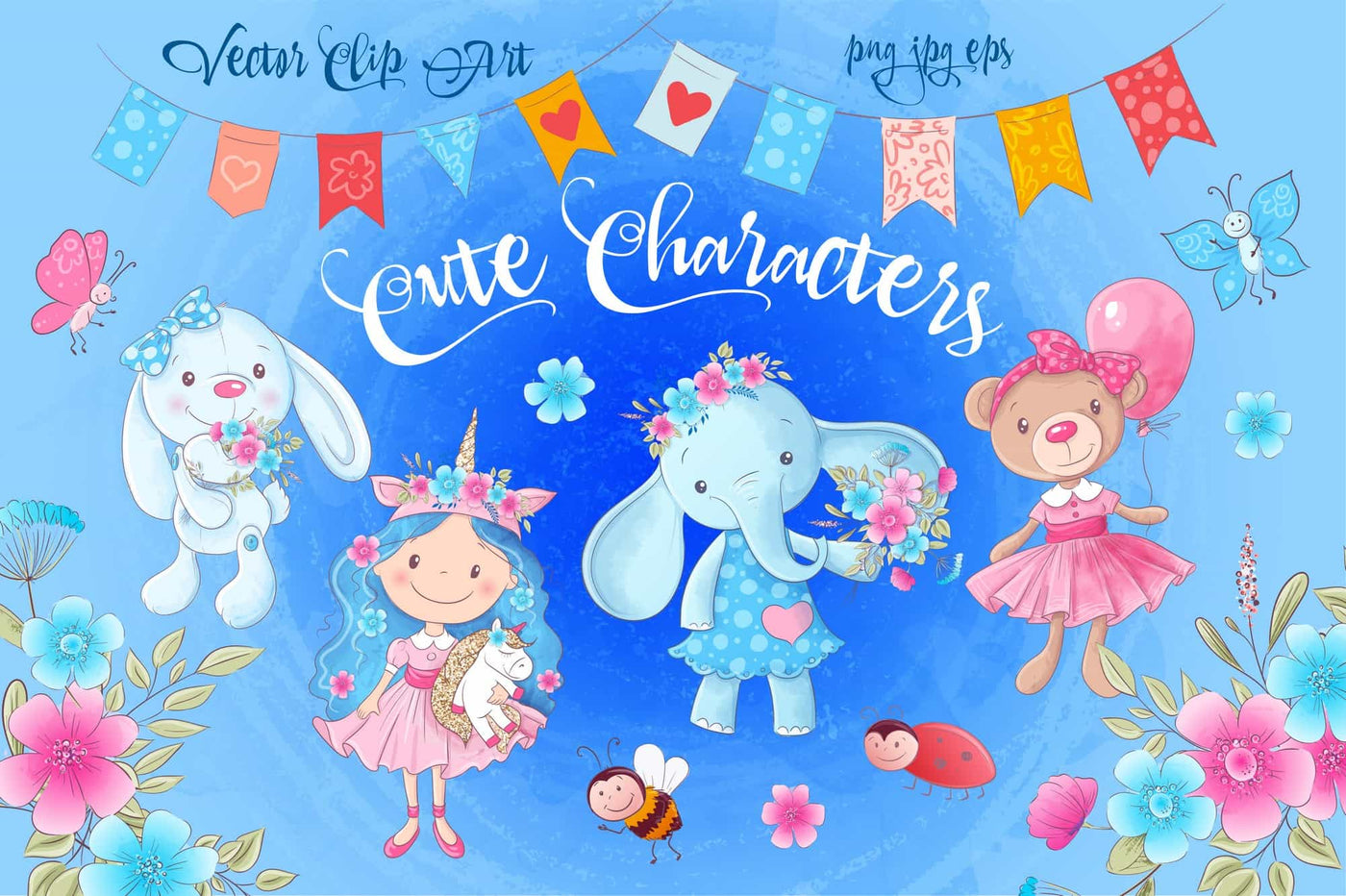 The Cute Animals Illustrations Bundle - Artixty
