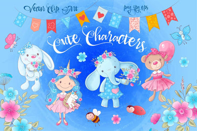 The Cute Animals Illustrations Bundle - Artixty