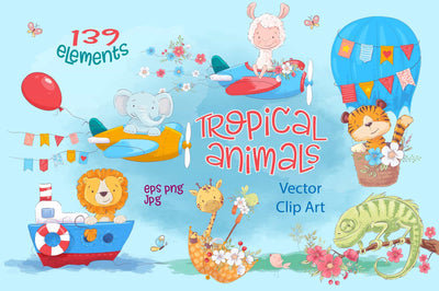 The Cute Animals Illustrations Bundle - Artixty