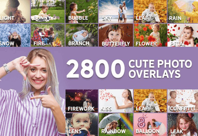 2800+ Cute Photo Overlays Bundle - Artixty
