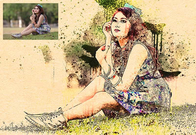 11-In-1 Elegant Watercolor Photoshop Actions Bundle - Artixty
