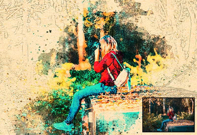 11-In-1 Elegant Watercolor Photoshop Actions Bundle - Artixty