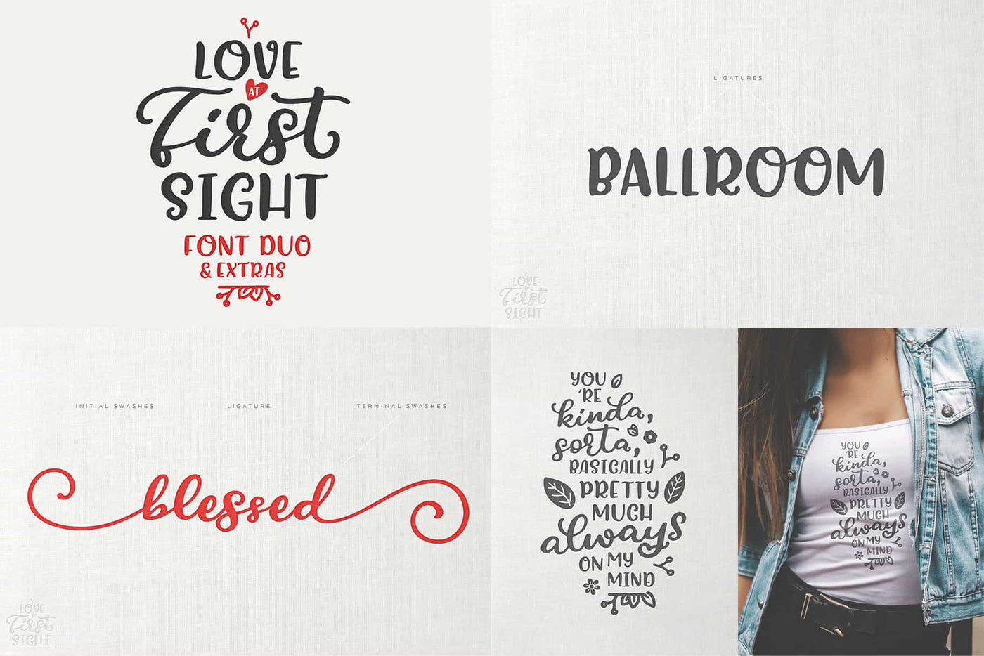 The Beautiful Hand Lettered Font Bundle - 28+ Fonts & Extras - Artixty