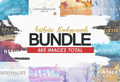 885 Aesthetic Backgrounds Mega Bundle - Artixty
