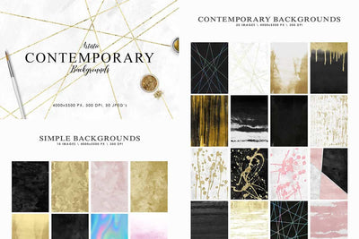 885 Aesthetic Backgrounds Mega Bundle - Artixty