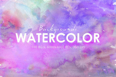 Colossal Watercolor Backgrounds Bundle - 500+ Backgrounds - Artixty