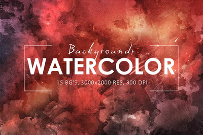 Colossal Watercolor Backgrounds Bundle - 500+ Backgrounds - Artixty