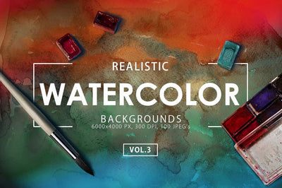 Colossal Watercolor Backgrounds Bundle - 500+ Backgrounds - Artixty