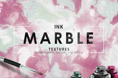 Extraordinary Bundle Of 900+ Ink Marble Backgrounds - Artixty