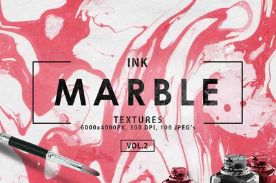 Extraordinary Bundle Of 900+ Ink Marble Backgrounds - Artixty