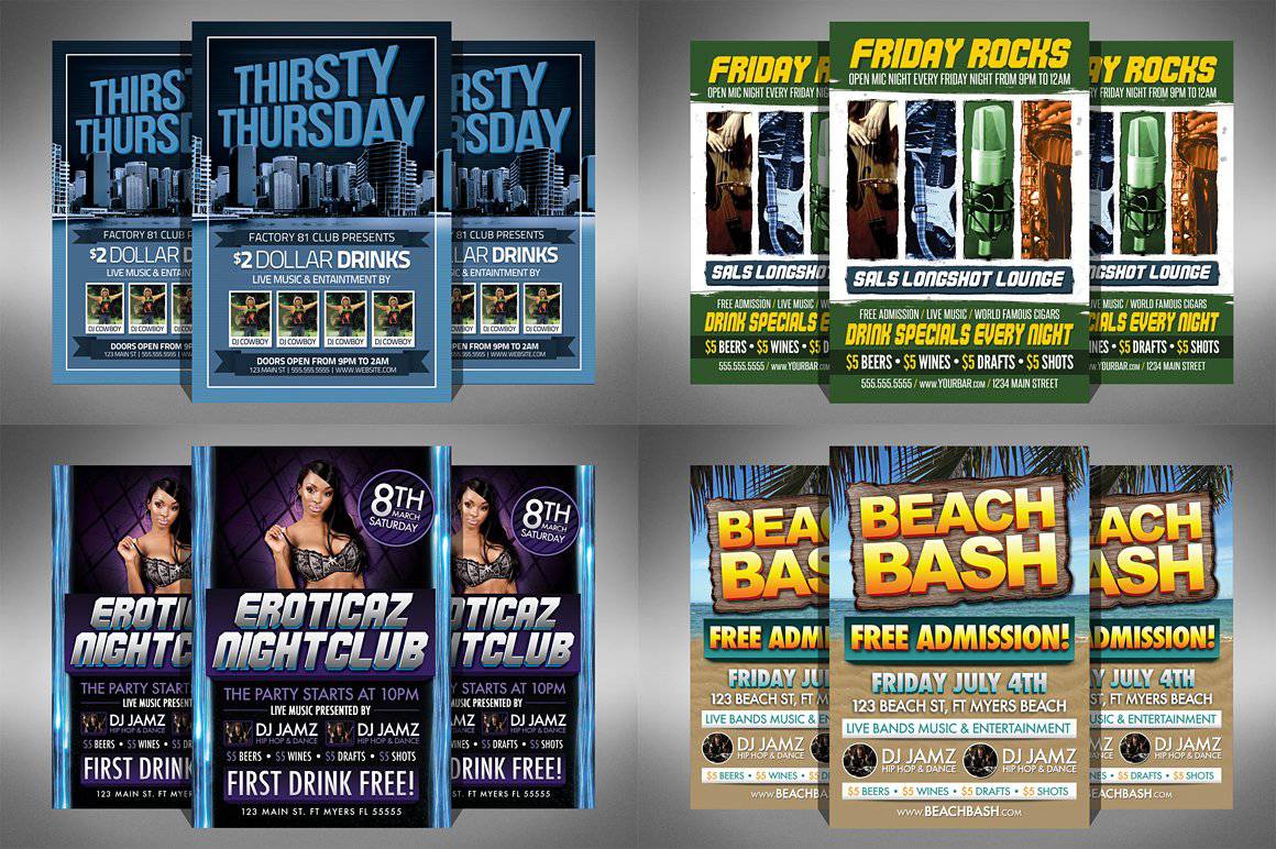 40+ Impressive Flyers Design Template Bundle - Artixty