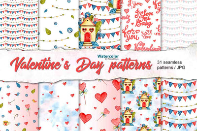 Watercolor Digital Papers and Textures Collection - Artixty
